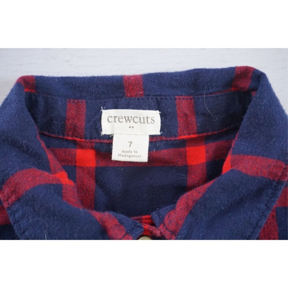 Crewcuts Girl's Plaid Dress - Size 7 - Picture 2 of 5